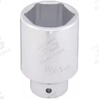 WESTWARD Socket: Metric, 3/4 in Drive Size, 54 mm Socket Size, 6-Point, Deep, Chrome, Friction (MPN 10E356). Key specifications — attr1204417: WESTWARD; attr1204392: Chrome.