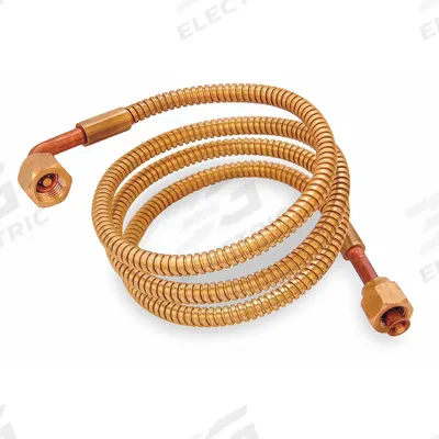 JOHNSON CONTROLS Armored Capillary Tubing: 0.06 in ID, 60 in Lg, 1/4 in Connection - Armored Refrigeration Capillary Tubing
