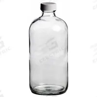 QORPAK Sampling Bottle: 500 mL, Colorless, 28-400, Polypropylene, Semi-Volatile Organics, 12, PTFE (MPN 239531). Key specifications — Body Color: Colorless; Pre-Cleaned: Semi-Volatile Organics; Body Material: Soda Lime Glass; Brand: QORPAK; Screw Closure Size: 28-400; Graduated: No; USP Specification: Type III; Closure Attached: Attached.