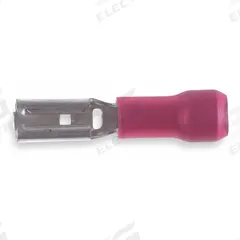 STA-KON Wire Disconnect: Female Socket, Red, Nylon, Partial Coverage, 22 AWG – 18 AWG Wire Size (MPN RA18-110F). Key specifications — attr1307035: STA-KON; attr1307036: RA18-110F.