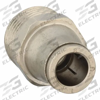 LEGRIS Push-Fit Adapter Fitting: 8 mm OD x 3/8 in Pipe Size, Push-to-Connect x MBSPT - Nickel-Plated Brass Tube Fittings