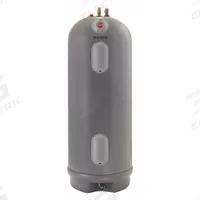 RHEEM Electric Water Heater: 240V AC, 40 gal, 4,500 W, Single Phase, 61.5 in Ht, 21 gph @ 90°F (MPN MR40245 C). Key specifications — Phase: Single; Brand: RHEEM.