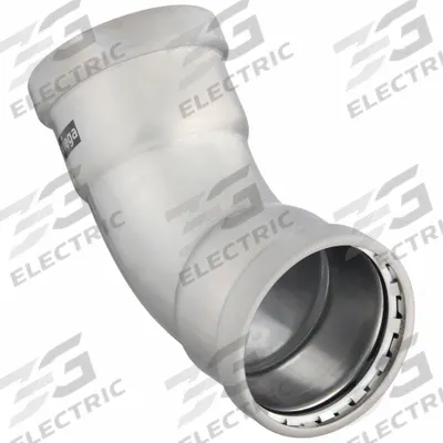 VIEGA MEGAPRESS Crimp Elbow Fitting: 4 in Pipe x 4 in Pipe Size, Press-fit x Press-fit - Steel Press Pipe Fittings