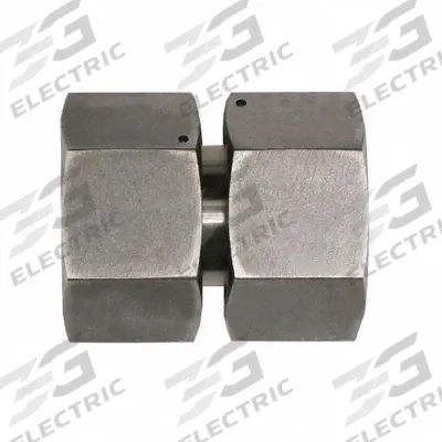 BRENNAN INDUSTRIES Compression Tube Straight: 25 mm OD x 25 mm OD Size, Metric x Metric - Flareless Bite-Type Steel Compression Fittings