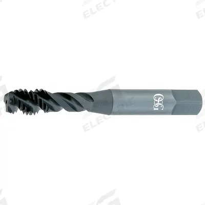 OSG Spiral Flute Tap: 9/16"-18 UNF, H3 / 2B-3B, 3 Flute - Spiral-Flute Taps for Steel & Stainless Steel