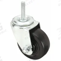 APPROVED VENDOR Stem Caster: Swivel, 3 in Wheel Dia., 1 1/4 in Wheel Wd, Rubber, 1 1/2 in Stem Lg (MPN 1G016). Key specifications — Brand: APPROVED VENDOR; Thread Size: 3/8"-16; Roll Up: Swivel.