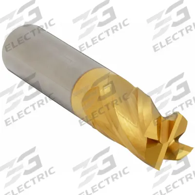 APPROVED VENDOR Square End Mill: Carbide, TiN Coated, 4 Flute, 15/64" Mill Dia, 7/16" LOC - General Purpose Carbide Square End Mills