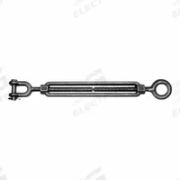 KEN FORGING Eye and Eye Turnbuckle: 1/4"-20 Thread Size, Carbon Steel, 500 lb Working Load Limit (MPN TB101-4-E-E-ZN). Key specifications — Thread Size: 1/4"-20; Brand: KEN FORGING; Thread Type: UNC.