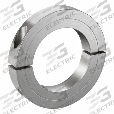 CLIMAX METAL PRODUCTS Shaft Collar: 2-Piece, Inch, Round, Clamp-On, 2 7/8 in Bore Dia - Stainless Steel Recessed-Screw Shaft Collars