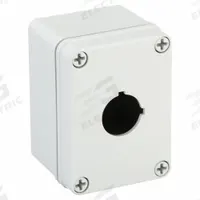 WIEGMANN Push Button Enclosure: 30mm, 1 Holes, Non-Metallic, NEMA 4X (MPN HW-PN4X1PB). Key specifications — attr211299: WIEGMANN; attr1043605: Washdown-Corrosion-Resistant.