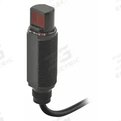 OMRON Photoelectric Sensor: M18 Threaded, Built-in Connector, 4 - Pin M12 Connector, 10-30V DC, PNP (MPN E3RA-RP21). Key specifications — attr211355: OMRON; attr1075361: 10-30V DC; attr1114840: M18 Threaded.
