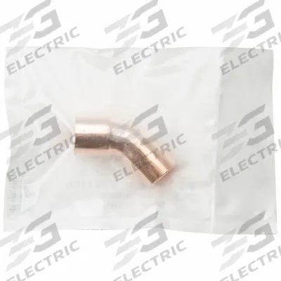 STREAMLINE Sweat Fitting Elbow: 3/4 in CTS x 3/4 in CTS, Cup x FTG, No Center Stop - Clean & Bagged Wrot Copper Tube Fittings