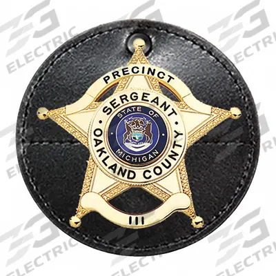 HEROS PRIDE Badge Holder: 3 6/8 in, Black - Badge Holders