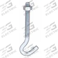 MONROE PMP Hook: Screw-In, 1 Points per Hook, Silver, 3/4 in Projection, Steel, 1 3/16 in Overall Ht (MPN 4HDV4). Key specifications — Color: Silver; Finish: Zinc Plated; Material: Steel; Product Type: Hook.
