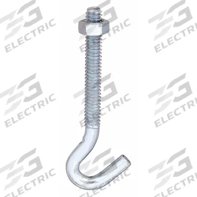 MONROE PMP Hook: Screw-In, 1 Points per Hook, Silver, 3/4 in Projection, Steel - Thru-Bolt Mounted Hooks