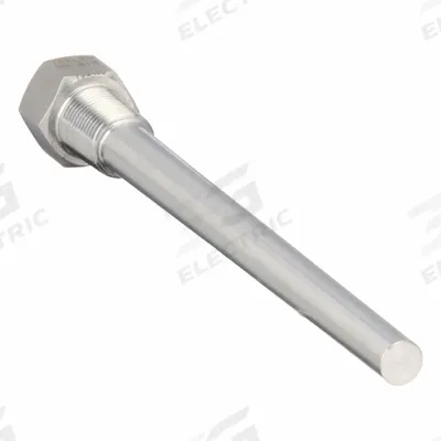 WINTERS Threaded Thermowell: Stainless Steel, For 9 in Stem Lg, 7 1/2 in Insertion Lg - Tapered-Shank Threaded Thermowells