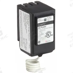 GE Surge Arrester: For GE Powermark Load Centers, 5.25 in Wd, 27,000 A Amps, 6.5 in Lg (MPN THQLSURGE). Key specifications — attr217854: Surge Arrester; attr196352: GE Powermark Load Centers; attr196357: LED Indicator; attr196366: 12 AWG (Al); attr211155: GE.
