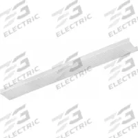 LITHONIA LIGHTING Replacement Lens: 49 1/2 in Lg, 5 1/2 in Wd, 2 5/8 in Ht, Unfinished (MPN D3348/DRB 4). Key specifications — For Use With: 3348 Series; Includes: Acrylic Lens with Prism Pattern; Accessory Type: Replacement Lens; Finish: Unfinished; Brand: LITHONIA LIGHTING.