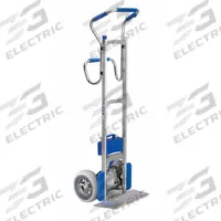 LIFTKAR SAL General Purpose Hand Truck: 375 lb Cap, Four-Position Sweep Back, Aluminum, Flat-Free (MPN 274254). Key specifications — Frame Type: Rounded Back; Frame Material: Aluminum; Charge Time: 4 hr; Battery Type: Absorbent Glass Mat (AGM); Brand: LIFTKAR SAL.