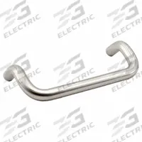 SUGATSUNE Pull Handle: 0.47 in Wd, 2 in Ht, Stainless Steel (MPN LF-12-128). Key specifications — Color: Silver; Material: Stainless Steel; Brand: SUGATSUNE.