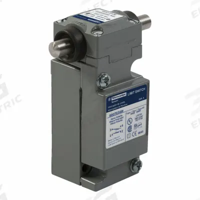 TELEMECANIQUE SENSORS Plug-In Limit Switch: Plunger Actuator, Metallic, Plunger - Side-Mount Plunger Limit Switches