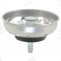 APPROVED VENDOR Strainer: 3 1/2 in Overall Dia, Stainless Steel, Chrome, Silver, Drop-In (MPN 30053). Key specifications — Material: Stainless Steel; Color: Silver; Connection Type: Drop-In; Brand: APPROVED VENDOR; Application: Sink Drain.