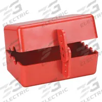 BRADY Plug Lockout: For 3/8 in Max Cord Dia, For 3 1/2 in Max Plug Dia, Red (MPN PLO27E). Key specifications — Brand: BRADY; Encasing Lockout: Yes; For Voltage: 110/220/550V AC; Lockout Material: Polystyrene; For Plug Type: 3-Prong.