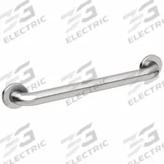 WINGITS Wall Grab Bar: Straight, 18 in Lg, 1 1/2 in Dia, Stainless Steel, Satin, 800 lb Wt Capacity (MPN WGB6SS18). Key specifications — Brand: WINGITS.