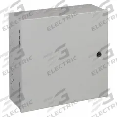 HOFFMAN Enclosure: Steel, 16 in x 16 in x 6 in, NEMA 1, Solid Cover, Hinged, Included, Painted (MPN AHE16X16X6). Key specifications — Brand: HOFFMAN; Closure Method: 1/4-Turn Latch; Knockouts: Included.