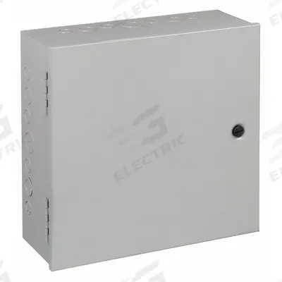 HOFFMAN Enclosure: Steel, 16 in x 16 in x 6 in, NEMA 1, Solid Cover, Hinged, Included - Steel Indoor Enclosures with Hinged Covers