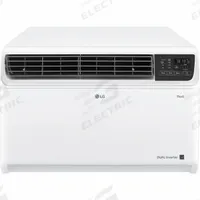 LG Window Air Conditioner: 700 sq ft – 1,000 sq ft, 18,000 BtuH, 208/230V AC, 6-15P, Cooling Only (MPN LW1822IVSM). Key specifications — Brand: LG; Combined Energy Efficiency Ratio (CEER) Rating: 14.7; Voltage: 208/230V AC; NEMA Plug Configuration: 6-15P; Special Features_Broad: Wi-Fi.