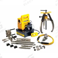 ENERPAC Hydraulic Puller Set: 5 ton Capacity with Attachments, 10 ton Cylinder Nominal Capacity (MPN LGHMS310EB). Key specifications — attr98874: ENERPAC; attr96739: Cross Bearing Puller; attr1177737: Electric Pump.