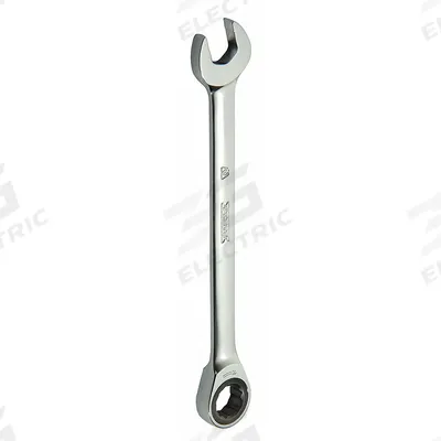 PROTO Combination Wrench: Alloy Steel, Chrome, 8 mm Head Size, 5 1/2 in Overall Lg - Metric Spline Ratcheting Combination Wrenches