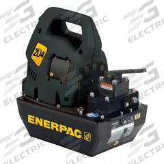 ENERPAC Electric Pump: 10,000 psi Max. Op Pressure, 60 cu in/min Max. Flow Rate, 1 7/10 hp Max. HP (MPN ZU4308LB). Key specifications — attr941810: ZU4308LB; attr941817: Tandem Center; attr941814: Retract.