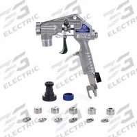 GRACO Texture Sprayer: Conventional, 2 in to 12 in, 1/4 in Air Inlet Size, Paints, NPT, Steel (MPN 24S134). Key specifications — Brand: GRACO; Air Consumption: 6.1 cfm @ 20psi; Air Inlet Type: NPT; Compatible Fluid Type: Paints; Includes: (6) Nozzle; Material: Steel; Spray Pattern Width: 2 in to 12 in.