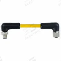 Cordset: M12 Male Right Angle X M12 Female Straight, 5 Pins, Yellow, TPE, 5 m Cable Lg (MPN 7700-P4261-U0D0500). Key specifications — Cable Jacket Color: Yellow; End 1 Gender: Male; End 1 Mounting Orientation: Right Angle; End 2 Gender: Female; End 2 Mounting Orientation: Straight; End 2 Connection Type: M12; IP Rating: IP67; Brand: MURRELEKTRONIK.