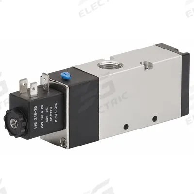 ARO Solenoid Air Control Valve: MaxAir, Three-Way / Two-Position, 24V DC - ARO MaxAir Series Solenoid-Operated Inline Air Control Valves