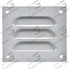 HOFFMAN Louvered Vent Kit: Louver Plate Kit, Mild Steel, 3.88 in Overall Ht, 4.5 in Overall Wd, Gray (MPN AVK33). Key specifications — Brand: HOFFMAN; Manufacturer Part Number: AVK33.