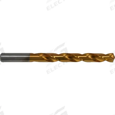CHICAGO-LATROBE Jobber Length Drill Bit: #18, 135° Split Point, TiN-Coated HSS - NAS-Spec High-Speed Steel Jobber-Length Drill Bits for Aerospace