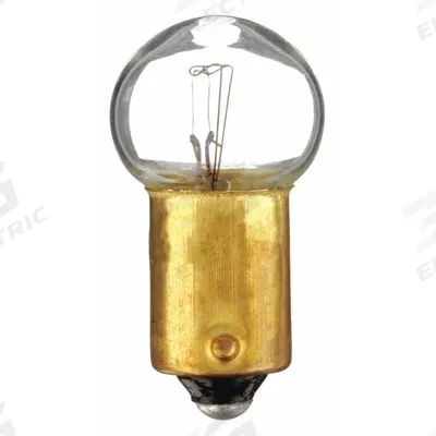 APPROVED VENDOR Incandescent Bulb: Incandescent, Miniature Bayonet (BA9s), (G) Globe, G4-1/2 - BA9s Single-Contact Miniature Bayonet Base Lamps