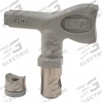 GRACO Airless Spray Gun Tip: Tips for Airless Spray Guns, Airless Spray Gun Tip, 0.023 in Tip Size (MPN XHD423). Key specifications — Product Type: Airless Spray Gun Tip; Compatible with Manufacturer Model Number: XHD001; Brand: GRACO; Color: Gray; Compatible with Series: XHF; Product Grouping: Tips for Airless Spray Guns.
