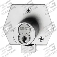BEST Deadbolt Lock: Coreless, Inverted, Diamond, 2 1/8 in Body Ht, 1 7/8 in Body Wd, SFIC (MPN 5L7RD5626T). Key specifications — attr1313962: Satin Chrome; attr1313948: Silver; attr1313954: BEST; attr1313966: Yes but not included; attr1313970: Yes; attr1313973: No.