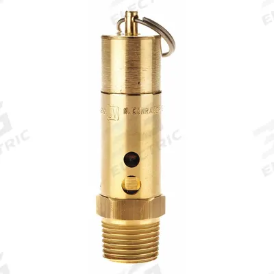 CONRADER Safety Valve: Hard Seat, 1/2 in (M)NPT Inlet (In.), 1/4 in (F)NPT Outlet (In.) - Hard Seat Pneumatic Safety Valves