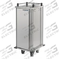CARLISLE DINEX Food Tray Cart: 8 Trays, 1 Doors, Stainless Steel, 55 7/8 in Overall Ht, DXPTQ1T1D8. Key specifications — Manufacturer Part Number: DXPTQ1T1D8; Brand: CARLISLE DINEX; Caster Configuration: (2) Rigid; Color: Silver; Material: Stainless Steel; Product Type: Food Tray Cart; NSF Certified: Yes.