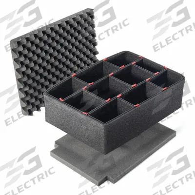PELICAN Protective Equipment: 39 5/8 in x 18 1/8 in, 1/2 in Foam Thick, Steel (U-Pin) - Divider Foam Inserts