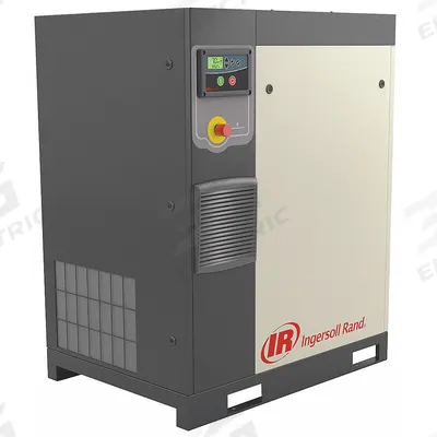 INGERSOLL RAND Rotary Screw Air Compressor: Horizontal, 5 hp, 16.9 cfm, 80 gal Tank - Horizontal Rotary Screw Air Compressors