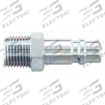 SPEEDAIRE Quick Connect Hose Coupling: 1/2 in Body Size, 1/2 in Hose Fitting Size - Industrial Interchange Steel Quick-Connect Air Coupling Plugs