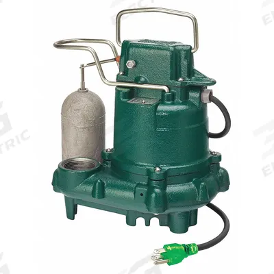 ZOELLER Submersible Sump Pump: 3/10 hp, 115V AC, 34 gpm Flow Rate @ 10' of Head - General Purpose Submersible Sump Pumps