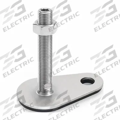 JW WINCO Male-End Leveling Mount: Swiveling Stud, 5/8"-11 Thread Size - Non-Skid Male Leveling Mounts