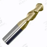 APPROVED VENDOR Ball End Mill: Carbide, ZrN Coated, 2 Flute, 1/4" Mill Dia, 3/4" LOC, 2-1/2" OAL (MPN 313596)